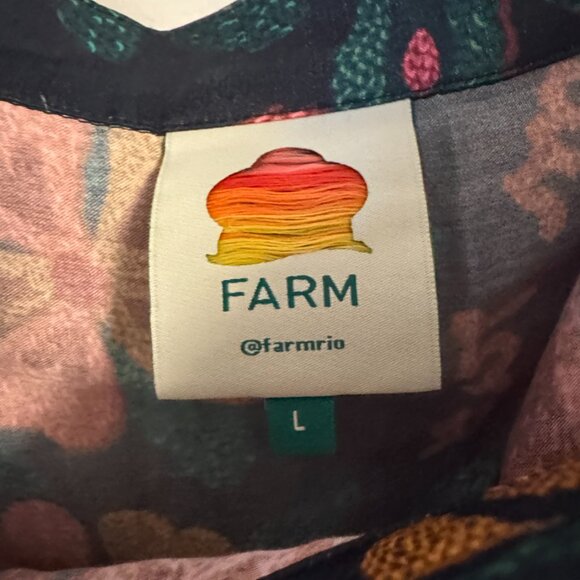 Farm Rio - Black Flowerdoscopic Midi Skirt & Top Set - Picture 6 of 11